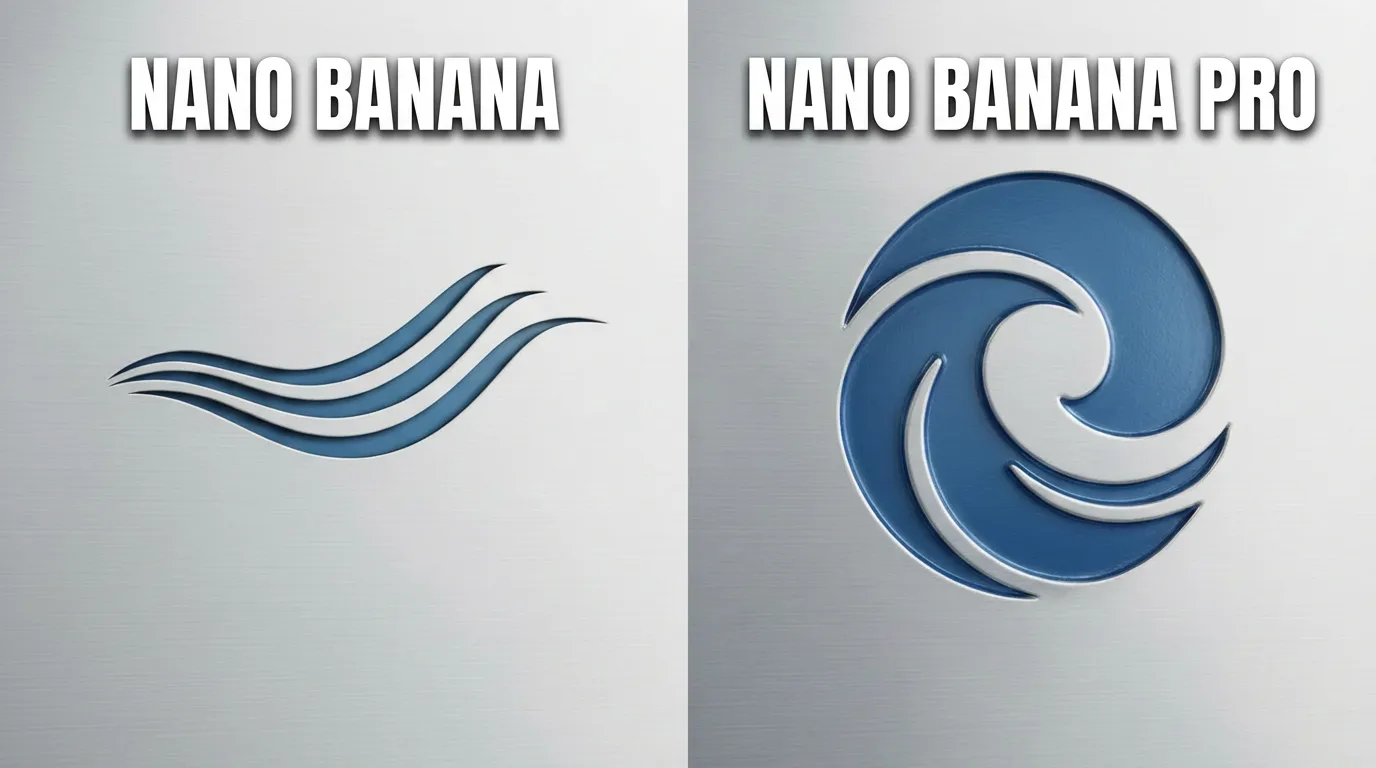 A 3D render of a corporate logo, a stylized blue wave, embossed on brushed aluminum and illuminated by soft overhead lighting.